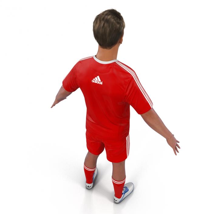 Soccer Player Liverpool Rigged 2 3D