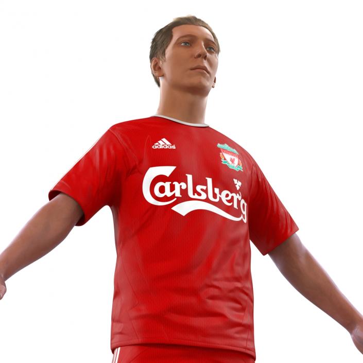 Soccer Player Liverpool Rigged 2 3D