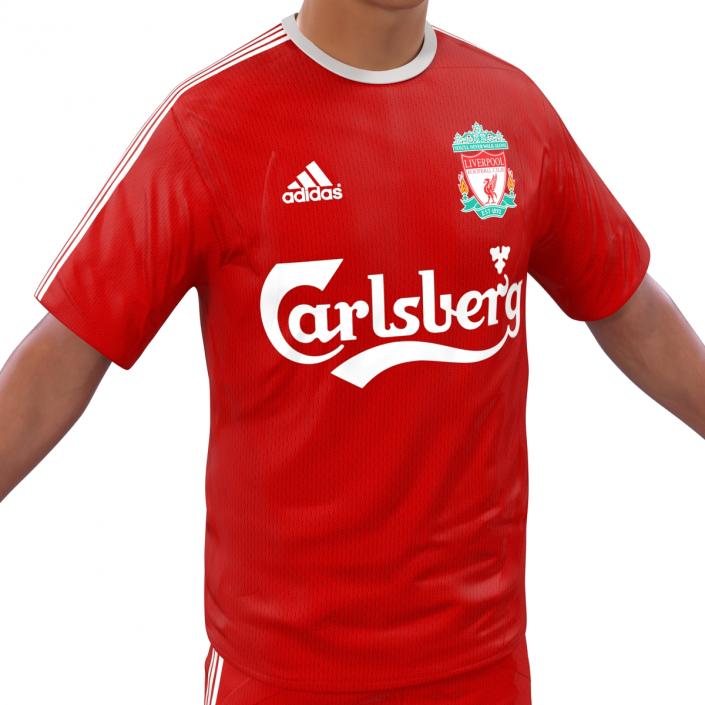 Soccer Player Liverpool Rigged 2 3D