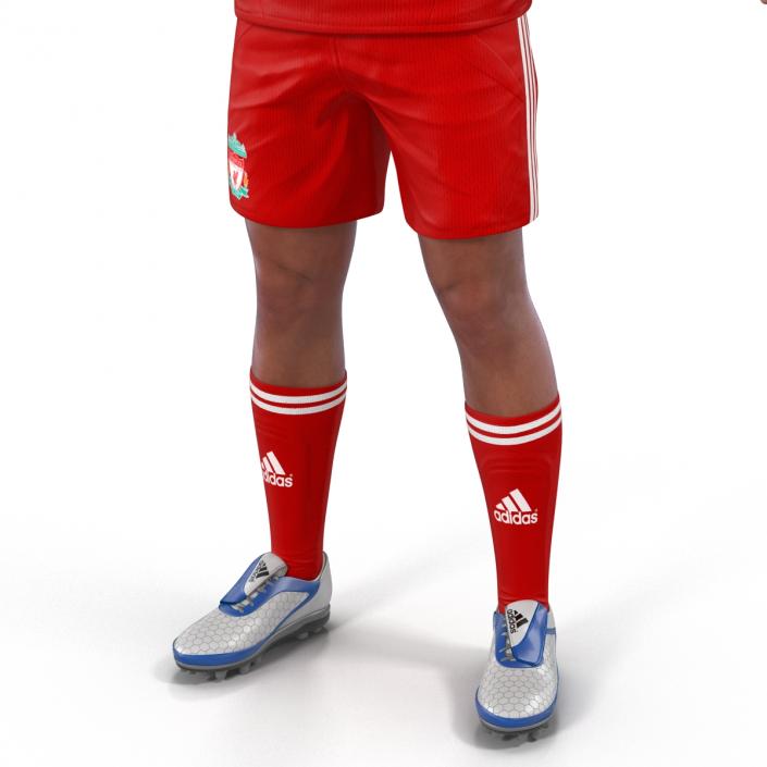 Soccer Player Liverpool Rigged 2 3D