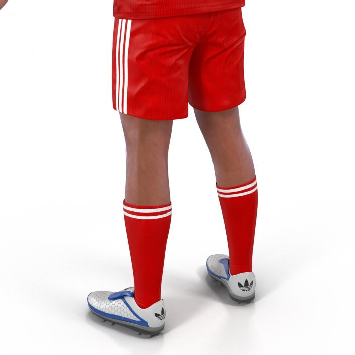 Soccer Player Liverpool Rigged 2 3D