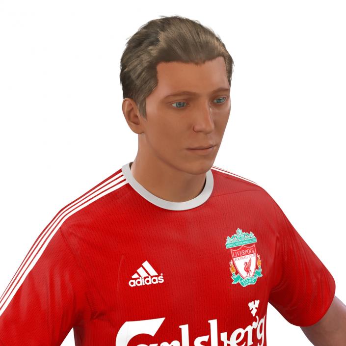 Soccer Player Liverpool Rigged 2 3D