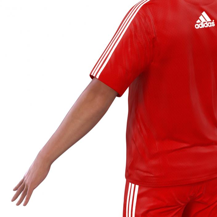 3D model Soccer Player Liverpool Rigged