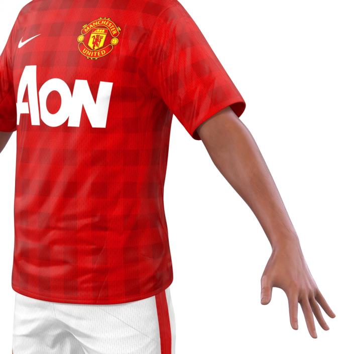 3D Soccer Player Manchester United Rigged model