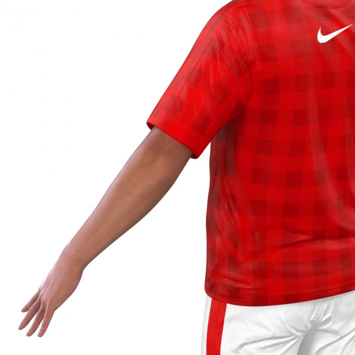 3D Soccer Player Manchester United Rigged model