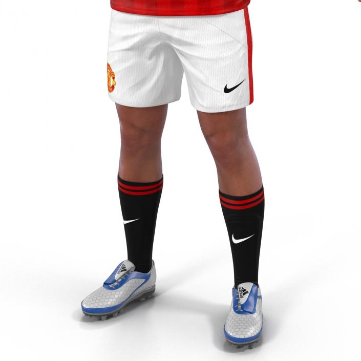 3D Soccer Player Manchester United Rigged model