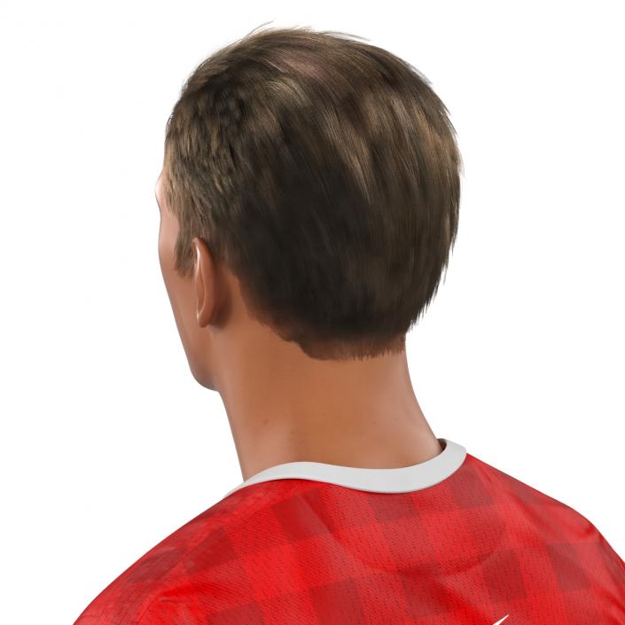 3D Soccer Player Manchester United Rigged model