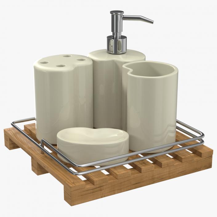 Bathroom Accessories 3D Models Set 3D model