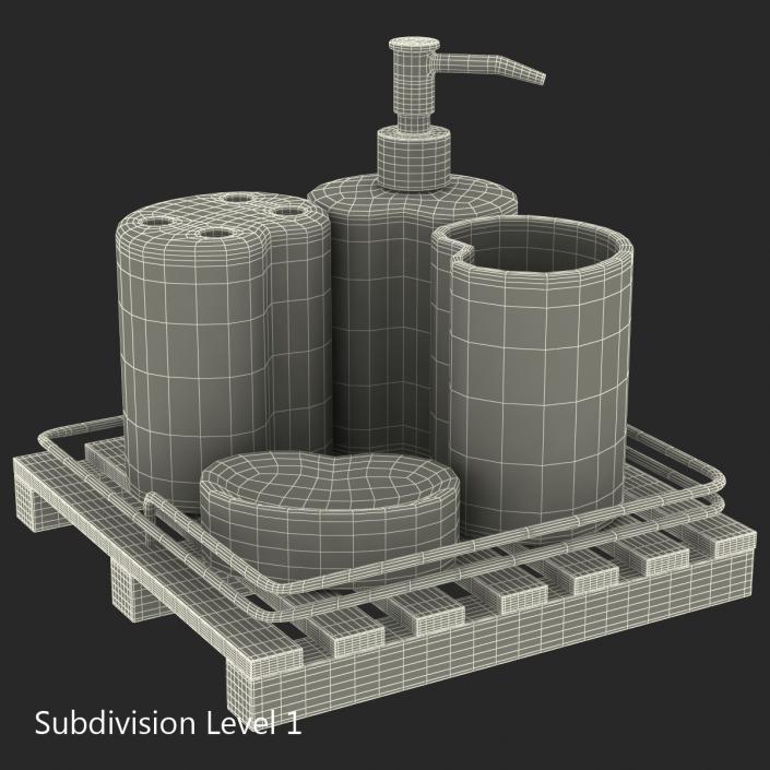 Bathroom Accessories 3D Models Set 3D model