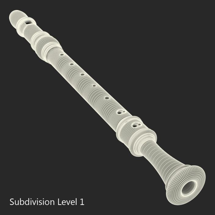 Recorder Musical Instrument 3D