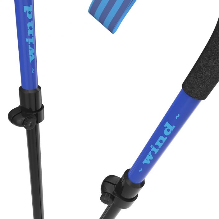 Hiking Poles Wind 3D