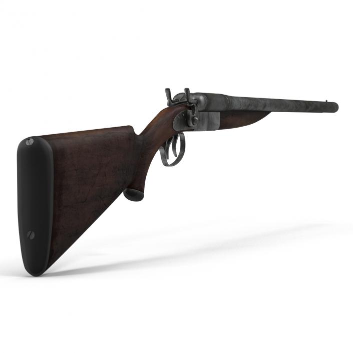 3D Double Barrel Shotgun