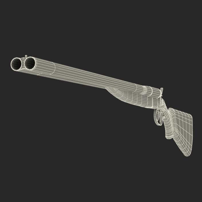 3D Double Barrel Shotgun