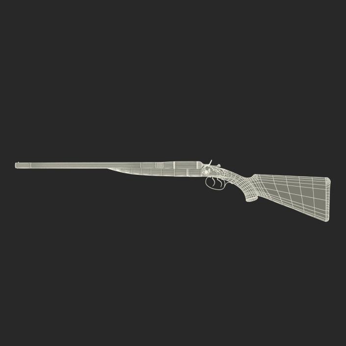 3D Double Barrel Shotgun