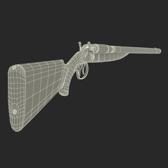 3D Double Barrel Shotgun