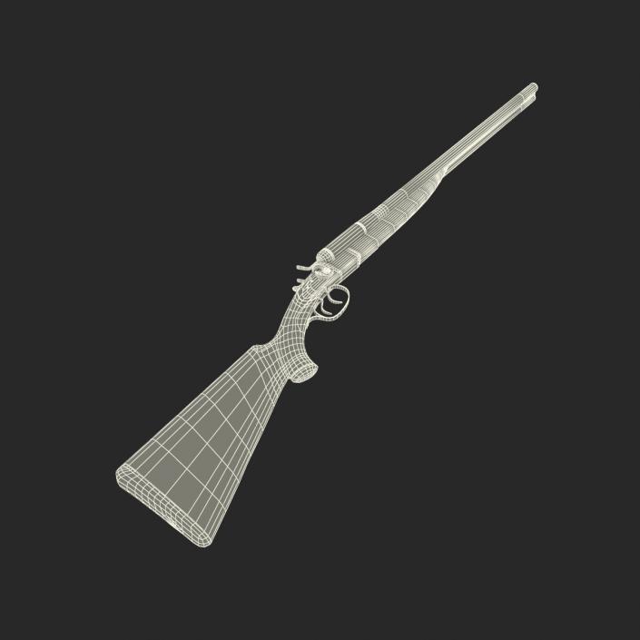 3D Double Barrel Shotgun