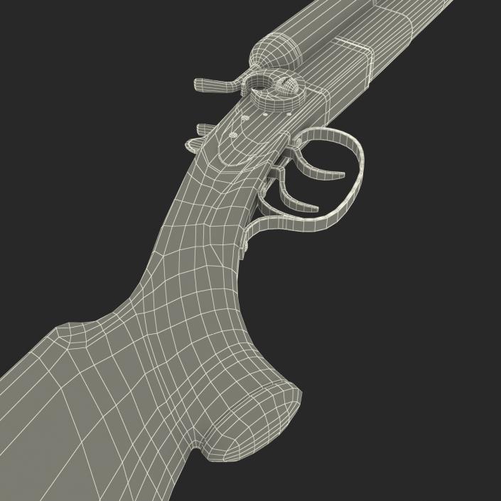 3D Double Barrel Shotgun