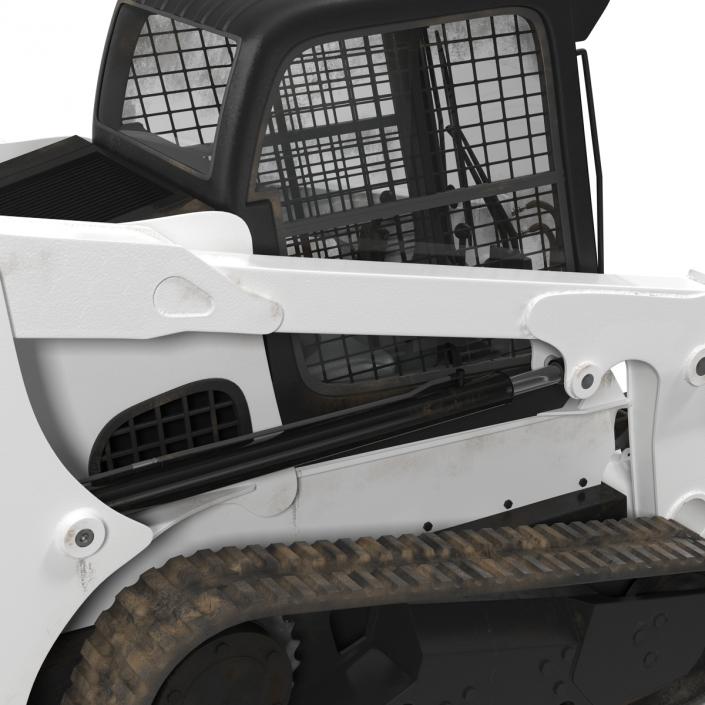 Compact Tracked Loader With Brush Saw Rigged 3D model