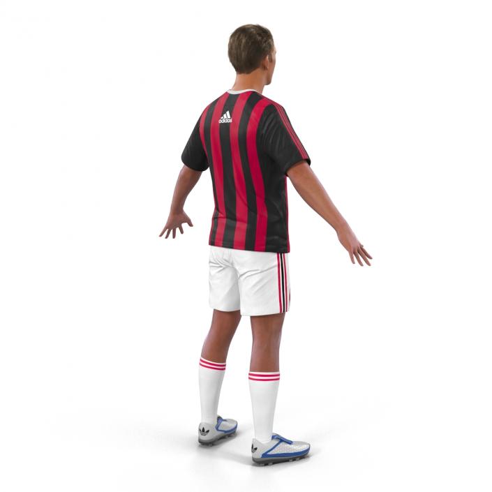 3D Soccer Player Milan Rigged 2 model