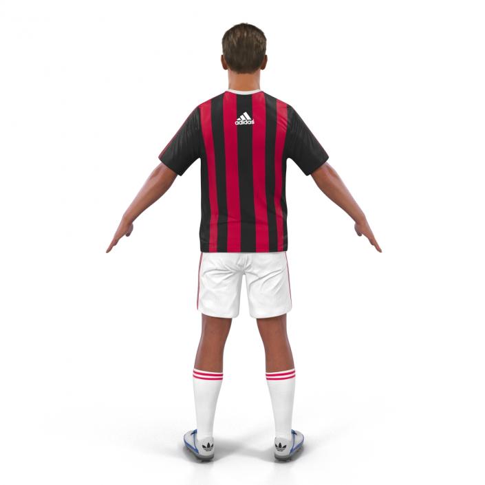 3D Soccer Player Milan Rigged 2 model