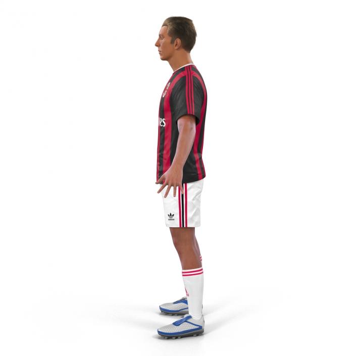 3D Soccer Player Milan Rigged 2 model