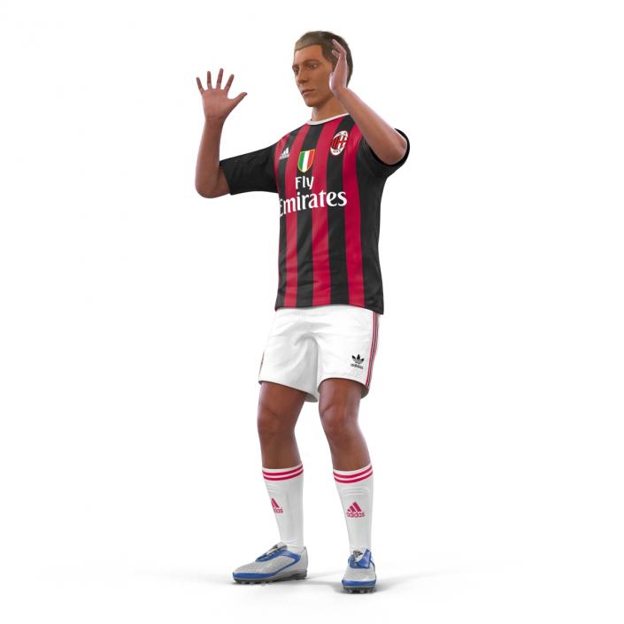 3D Soccer Player Milan Rigged