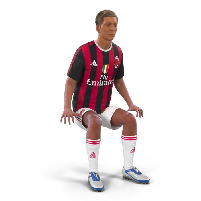 3D Soccer Player Milan Rigged