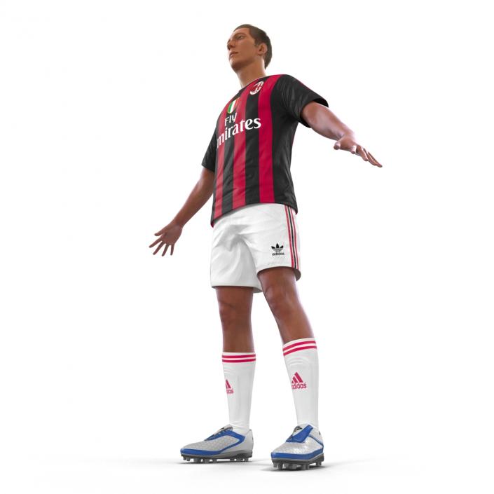 3D Soccer Player Milan Rigged