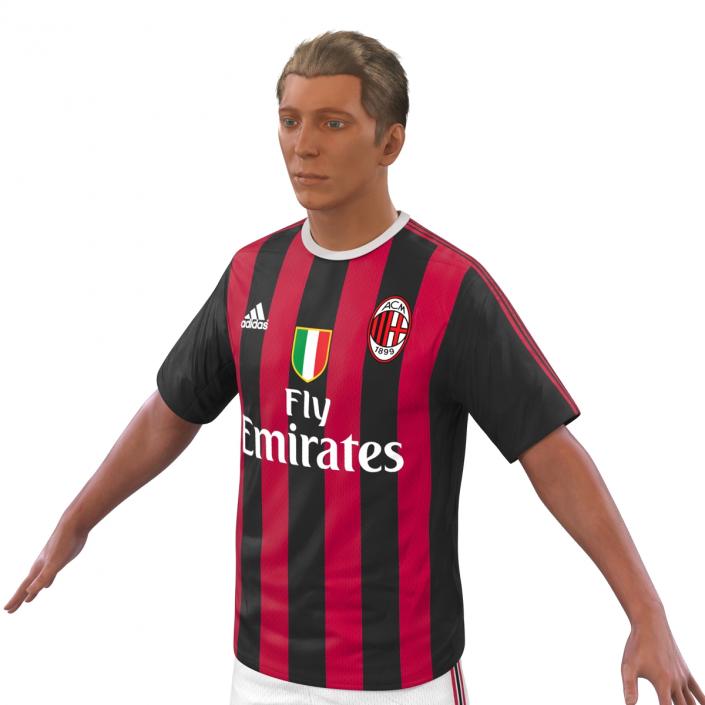 3D Soccer Player Milan Rigged