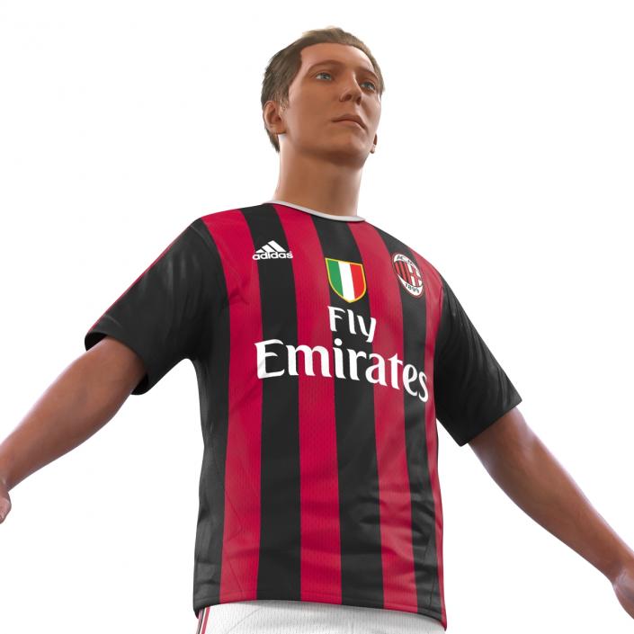 3D Soccer Player Milan Rigged