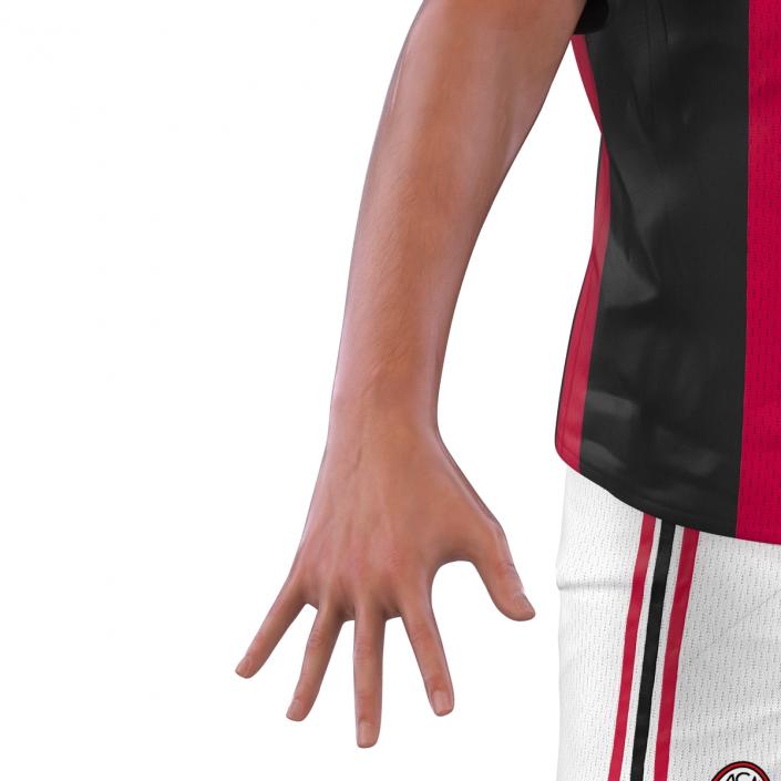 3D Soccer Player Milan Rigged