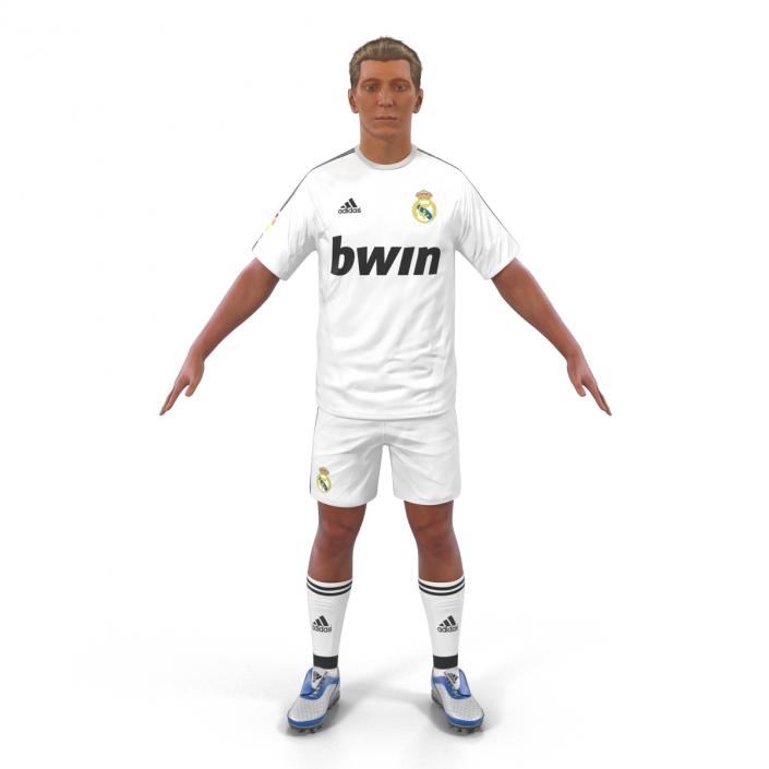 Soccer Player Real Madrid Rigged 2 3D model