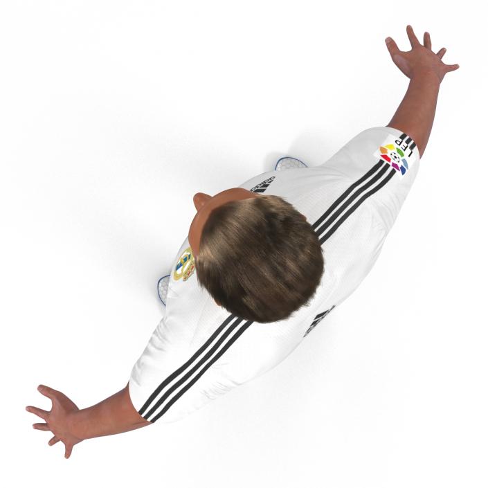 Soccer Player Real Madrid Rigged 2 3D model