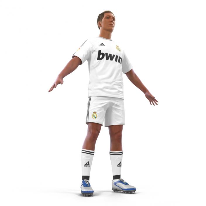 Soccer Player Real Madrid Rigged 2 3D model