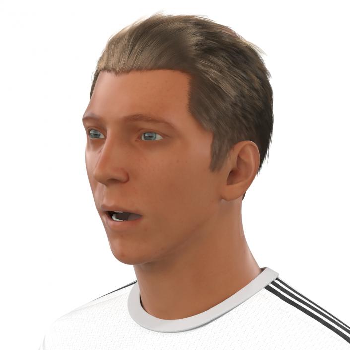 Soccer Player Real Madrid Rigged 2 3D model