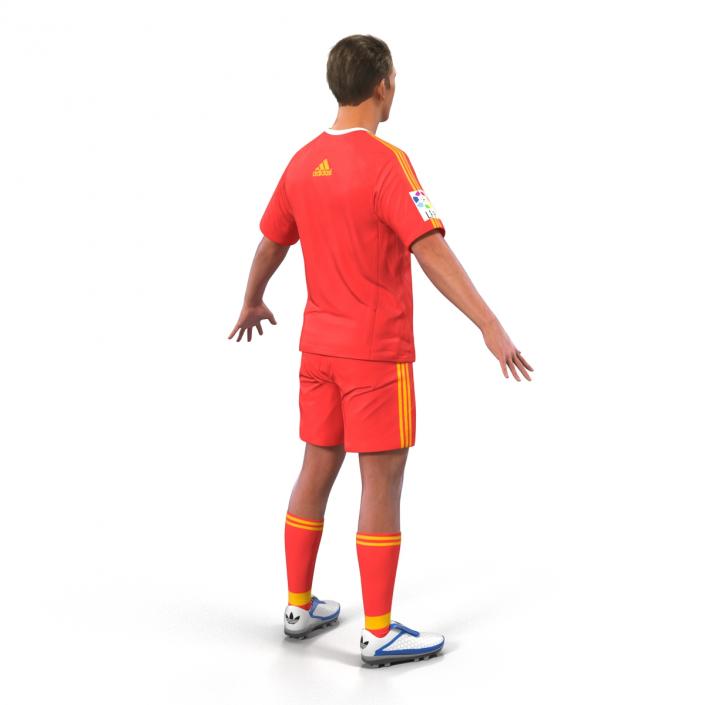 3D model Soccer Player Bayern with Hair