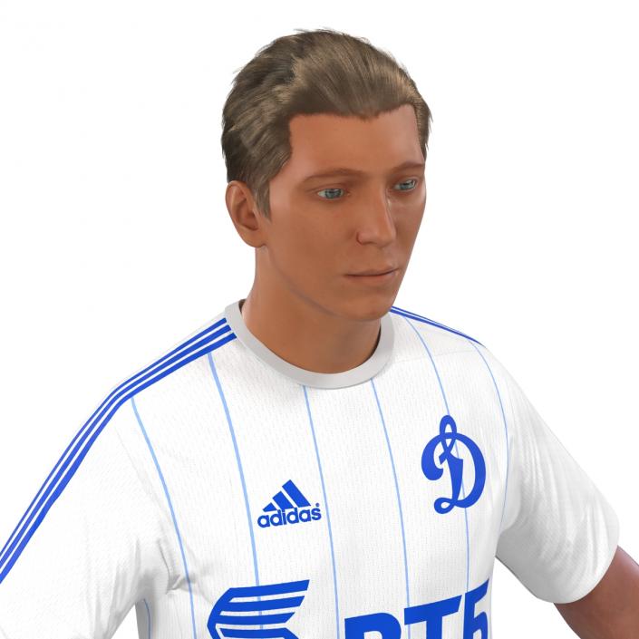 3D model Soccer Player Dynamo with Hair