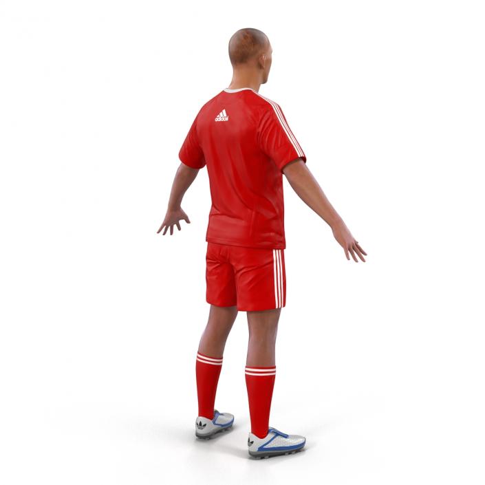 3D Soccer Player Liverpool model