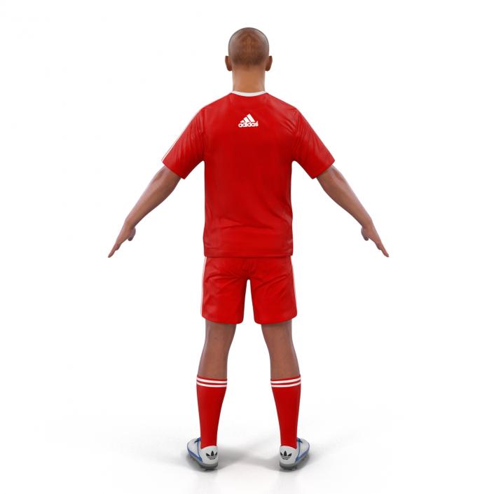 3D Soccer Player Liverpool model