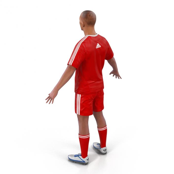 3D Soccer Player Liverpool model