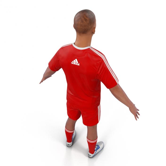 3D Soccer Player Liverpool model