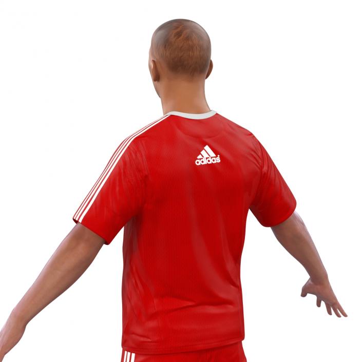 3D Soccer Player Liverpool model