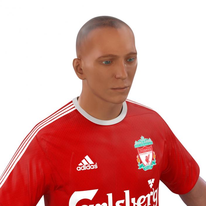 3D Soccer Player Liverpool model