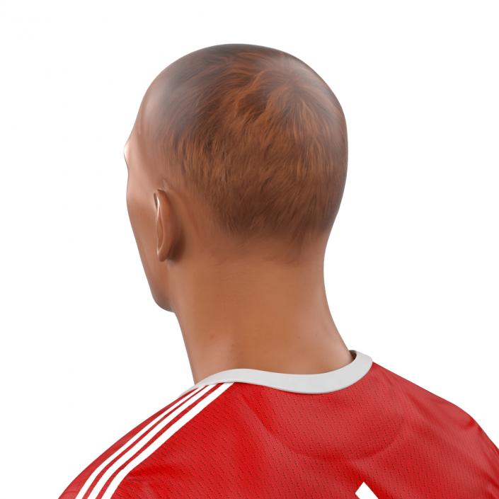 3D Soccer Player Liverpool model