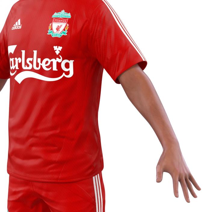 3D Soccer Player Liverpool model