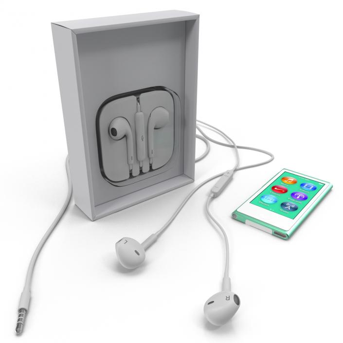 iPod Nano Green 3D Models Set 3D model