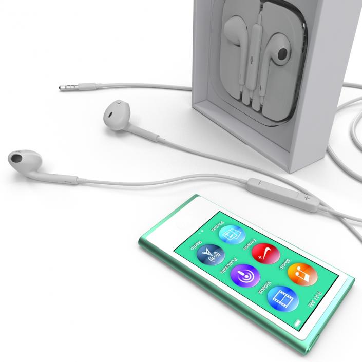 iPod Nano Green 3D Models Set 3D model