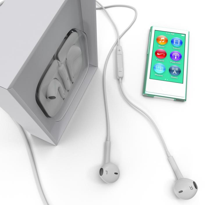 iPod Nano Green 3D Models Set 3D model