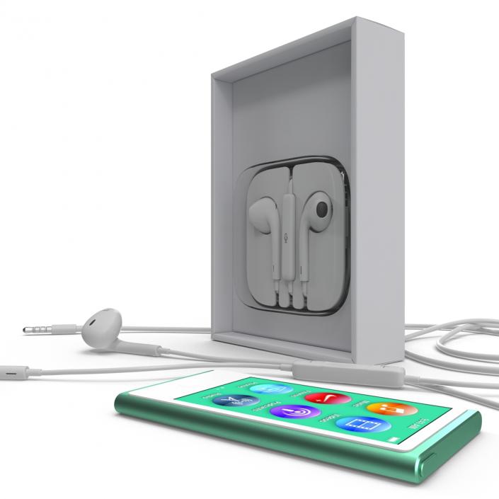 iPod Nano Green 3D Models Set 3D model