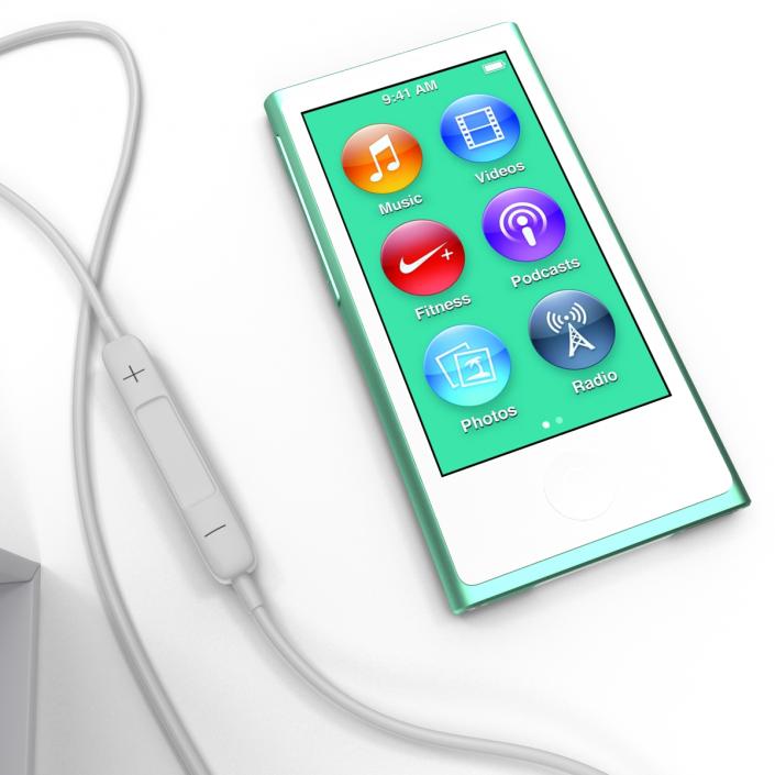 iPod Nano Green 3D Models Set 3D model